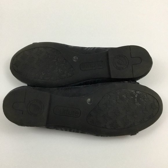 Nurture Myriam Black Leather Ballet Flats Buckle Hardware Balletcore Women’s 6.5 - Picture 7 of 7